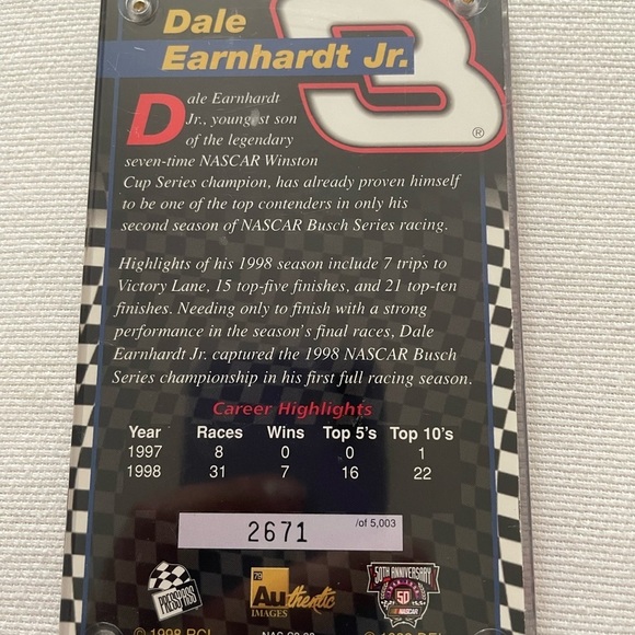 Earnhardt & Earnhardt Jr. Racing Collectible Cards - Picture 7 of 8